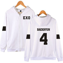 Load image into Gallery viewer, LUCKYFRIDAYF Kpop EXO Hooded Sweatshirt Women Korean Popular Hip Hop Winter Coat Fashion Women Hoodies Sweatshirts Casual Clothe