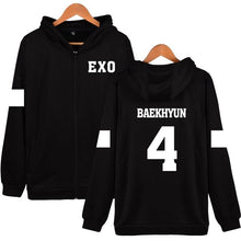 Load image into Gallery viewer, LUCKYFRIDAYF Kpop EXO Hooded Sweatshirt Women Korean Popular Hip Hop Winter Coat Fashion Women Hoodies Sweatshirts Casual Clothe