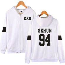 Load image into Gallery viewer, LUCKYFRIDAYF Kpop EXO Hooded Sweatshirt Women Korean Popular Hip Hop Winter Coat Fashion Women Hoodies Sweatshirts Casual Clothe