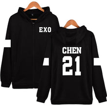 Load image into Gallery viewer, LUCKYFRIDAYF Kpop EXO Hooded Sweatshirt Women Korean Popular Hip Hop Winter Coat Fashion Women Hoodies Sweatshirts Casual Clothe
