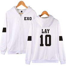 Load image into Gallery viewer, LUCKYFRIDAYF Kpop EXO Hooded Sweatshirt Women Korean Popular Hip Hop Winter Coat Fashion Women Hoodies Sweatshirts Casual Clothe
