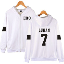 Load image into Gallery viewer, LUCKYFRIDAYF Kpop EXO Hooded Sweatshirt Women Korean Popular Hip Hop Winter Coat Fashion Women Hoodies Sweatshirts Casual Clothe