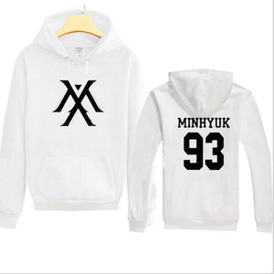 Kpop Monsta X Hoodies Women Men Harajuku Sweatshirt K-pop Wonho YOOKIHYUN  I.M jooheon Long Sleeve Fleece Hooded Tracksuit 4XL