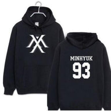 Load image into Gallery viewer, Kpop Monsta X Hoodies Women Men Harajuku Sweatshirt K-pop Wonho YOOKIHYUN  I.M jooheon Long Sleeve Fleece Hooded Tracksuit 4XL