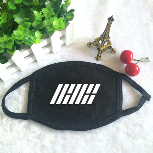 Youpop K-POP IKON Official Team Logo 2016 New KPOP Dust Cotton Mouth-muffle Face Mask Dammskydd Maschere Antipolvere Masques