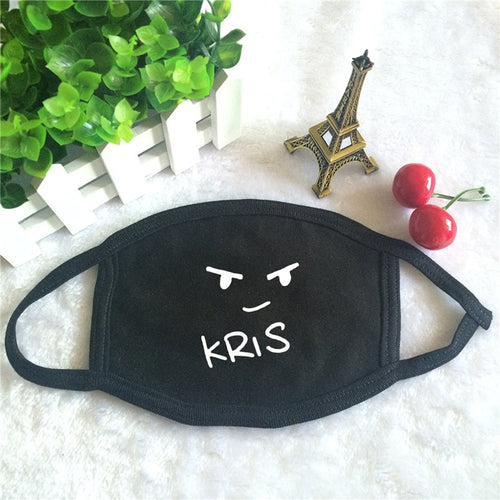 Youpop KRIS Cartoon Logo 2016 KPOP Dust Cotton Mouth-muffle Face Mask Dammskydd Maschere Antipolvere Masques KZ025