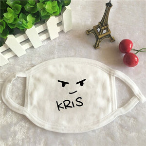 Youpop KRIS Cartoon Logo 2016 KPOP Dust Cotton Mouth-muffle Face Mask Dammskydd Maschere Antipolvere Masques KZ025
