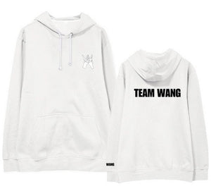 Kpop got7 jackson team wang same printing fleece/thin pullover hoodies for i got7 autumn winter unisex sweatshirt