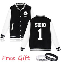 Load image into Gallery viewer, WEJNXIN Kpop Exo Fleece Hoodies Women Autumn Winter Women&#39;s Casual Long Sleeve Harajuku Sweatshirt Exo Fans Female Sudadera