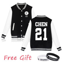 Load image into Gallery viewer, WEJNXIN Kpop Exo Fleece Hoodies Women Autumn Winter Women&#39;s Casual Long Sleeve Harajuku Sweatshirt Exo Fans Female Sudadera