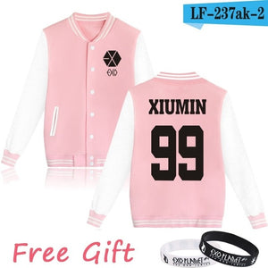 WEJNXIN Kpop Exo Fleece Hoodies Women Autumn Winter Women's Casual Long Sleeve Harajuku Sweatshirt Exo Fans Female Sudadera