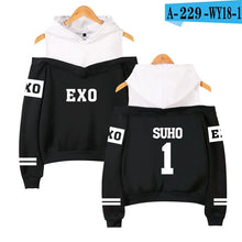 Load image into Gallery viewer, 2018 Hot Sale Kpop EXO LU HAN SE HUN KAI EXO OVERDOSE Hoodies women Harajuku Fashion Sweatshirts Casual Girl Sexy Pullovers Tops