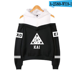 2018 Hot Sale Kpop EXO LU HAN SE HUN KAI EXO OVERDOSE Hoodies women Harajuku Fashion Sweatshirts Casual Girl Sexy Pullovers Tops