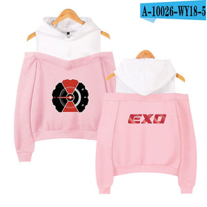 2018 Hot Sale Kpop EXO LU HAN SE HUN KAI EXO OVERDOSE Hoodies women Harajuku Fashion Sweatshirts Casual Girl Sexy Pullovers Tops