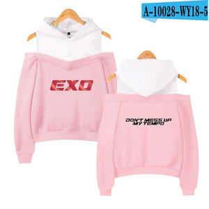 2018 Hot Sale Kpop EXO LU HAN SE HUN KAI EXO OVERDOSE Hoodies women Harajuku Fashion Sweatshirts Casual Girl Sexy Pullovers Tops