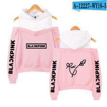 Load image into Gallery viewer, Frdun Tommy BLACKPINK in Women&#39;s Off-shoulder Sexy Girls Hoodies Sweatshirt Exclusive Kpop Casual Autumn Cool Hoodies Sweatshirt