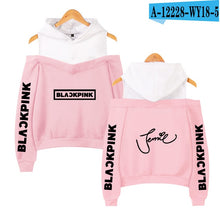 Load image into Gallery viewer, Frdun Tommy BLACKPINK in Women&#39;s Off-shoulder Sexy Girls Hoodies Sweatshirt Exclusive Kpop Casual Autumn Cool Hoodies Sweatshirt