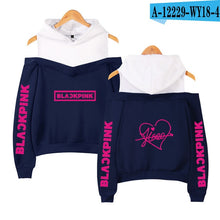 Load image into Gallery viewer, Frdun Tommy BLACKPINK in Women&#39;s Off-shoulder Sexy Girls Hoodies Sweatshirt Exclusive Kpop Casual Autumn Cool Hoodies Sweatshirt