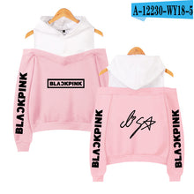Load image into Gallery viewer, Frdun Tommy BLACKPINK in Women&#39;s Off-shoulder Sexy Girls Hoodies Sweatshirt Exclusive Kpop Casual Autumn Cool Hoodies Sweatshirt