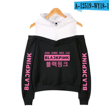 Load image into Gallery viewer, Frdun Tommy BLACKPINK in Women&#39;s Off-shoulder Sexy Girls Hoodies Sweatshirt Exclusive Kpop Casual Autumn Cool Hoodies Sweatshirt