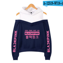 Load image into Gallery viewer, Frdun Tommy BLACKPINK in Women&#39;s Off-shoulder Sexy Girls Hoodies Sweatshirt Exclusive Kpop Casual Autumn Cool Hoodies Sweatshirt