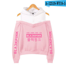 Load image into Gallery viewer, Frdun Tommy BLACKPINK in Women&#39;s Off-shoulder Sexy Girls Hoodies Sweatshirt Exclusive Kpop Casual Autumn Cool Hoodies Sweatshirt