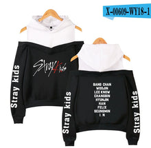 Load image into Gallery viewer, Frdun Tommy stray kids KPOP Off-shoulder Sweatshirt Women Fashion Hip Pop Printed Women Hoodies Highstreet Sweatshirt XS-2XL