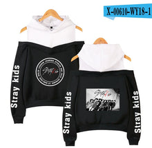 Load image into Gallery viewer, Frdun Tommy stray kids KPOP Off-shoulder Sweatshirt Women Fashion Hip Pop Printed Women Hoodies Highstreet Sweatshirt XS-2XL
