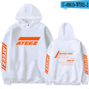 FADUN TOMMY ATEEZ Print Hooded Women and Men popular Clothes 2019 Harajuku Casual Hot Sale Hoodies Kpop sweatshirt Plus Size