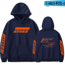 Load image into Gallery viewer, FADUN TOMMY ATEEZ Print Hooded Women and Men popular Clothes 2019 Harajuku Casual Hot Sale Hoodies Kpop sweatshirt Plus Size