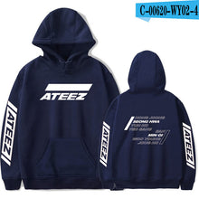 Load image into Gallery viewer, FADUN TOMMY ATEEZ Print Hooded Women and Men popular Clothes 2019 Harajuku Casual Hot Sale Hoodies Kpop sweatshirt Plus Size