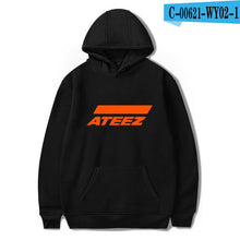 Load image into Gallery viewer, FADUN TOMMY ATEEZ Print Hooded Women and Men popular Clothes 2019 Harajuku Casual Hot Sale Hoodies Kpop sweatshirt Plus Size