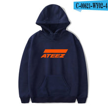 Load image into Gallery viewer, FADUN TOMMY ATEEZ Print Hooded Women and Men popular Clothes 2019 Harajuku Casual Hot Sale Hoodies Kpop sweatshirt Plus Size