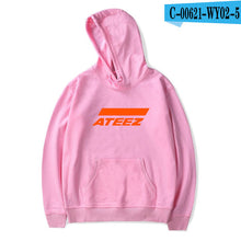 Load image into Gallery viewer, FADUN TOMMY ATEEZ Print Hooded Women and Men popular Clothes 2019 Harajuku Casual Hot Sale Hoodies Kpop sweatshirt Plus Size