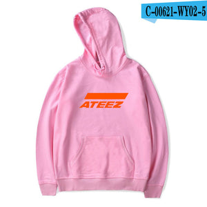 FADUN TOMMY ATEEZ Print Hooded Women and Men popular Clothes 2019 Harajuku Casual Hot Sale Hoodies Kpop sweatshirt Plus Size