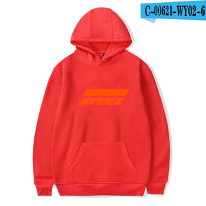 FADUN TOMMY ATEEZ Print Hooded Women and Men popular Clothes 2019 Harajuku Casual Hot Sale Hoodies Kpop sweatshirt Plus Size