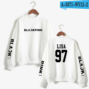 Kpop Blackpink sweatshirt K Pop Women Hoodies Sweatshirts Outwear Hip-Hop Blackpink Print Mens K-Pop Hoodies Sweatshirts Clothes