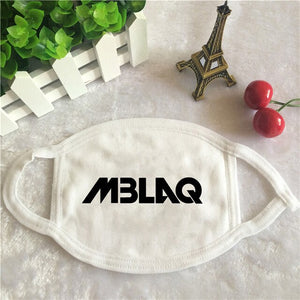 Youpop K-POP MBLAQ Official Logo 2016 New KPOP Dust Cotton Mouth-muffle Face Mask Dammskydd Maschere Antipolvere Masques