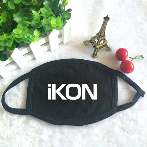 Youpop K-POP IKON Letter Logo 2016 New KPOP Dust Cotton Mouth-muffle Face Mask Dammskydd Maschere Antipolvere Masques